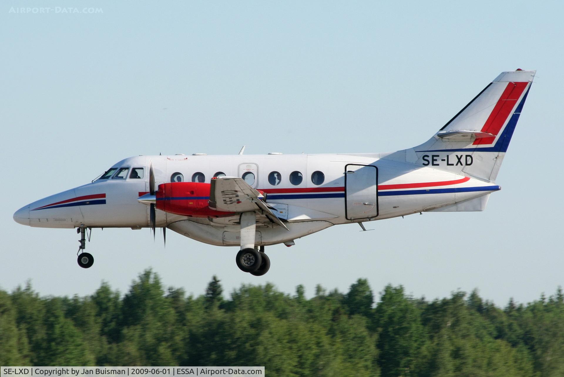 SE-LXD, 1992 British Aerospace BAe-3202 Jetstream 31 C/N 977, Direktflyg