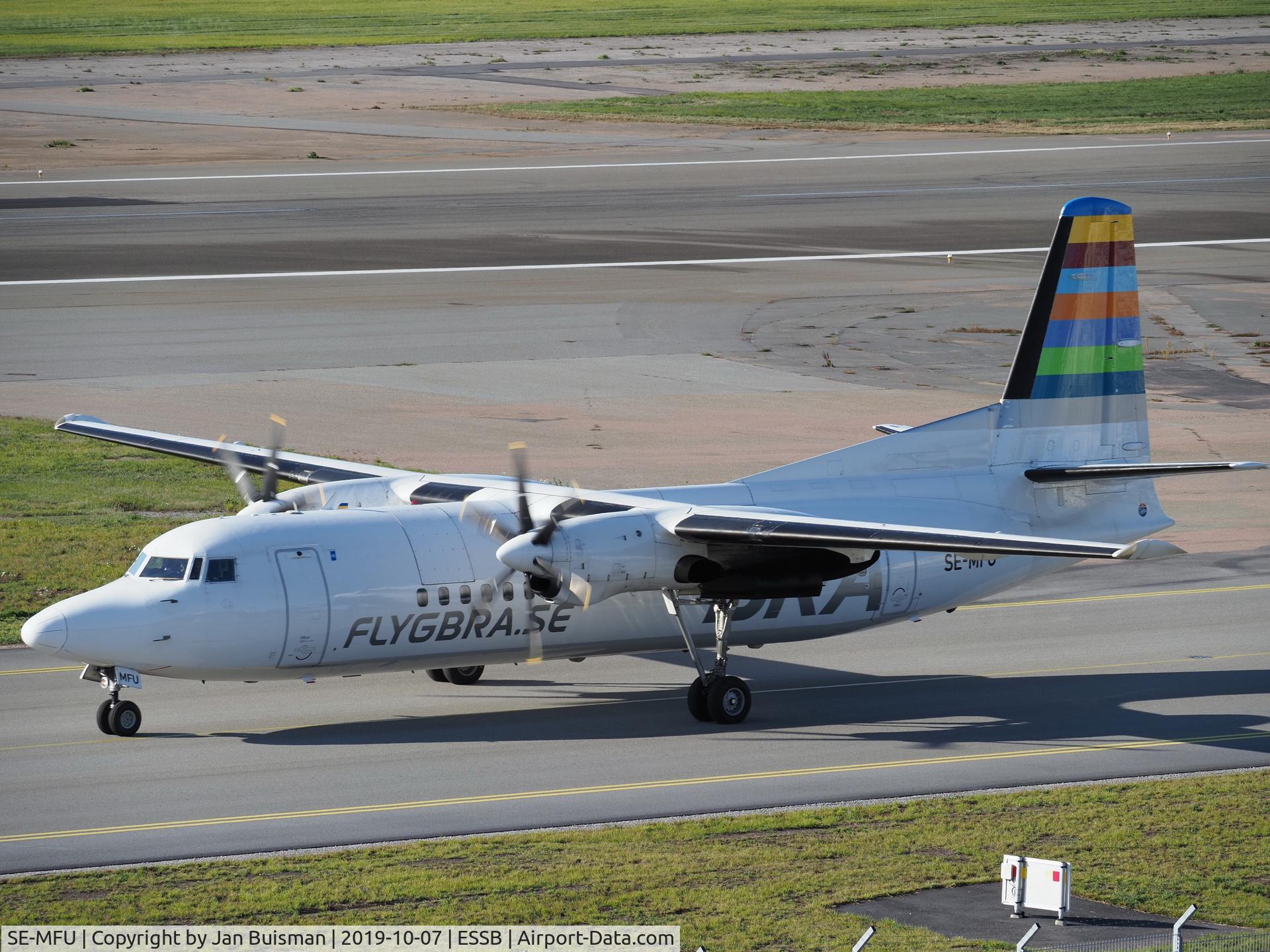 SE-MFU, 1989 Fokker 50 C/N 20145, Braathens Regional