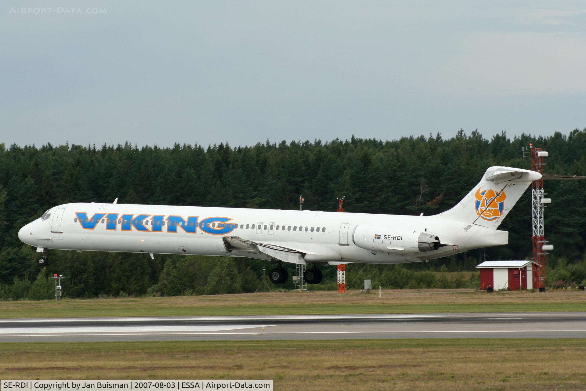 SE-RDI, 1989 McDonnell Douglas MD-83 (DC-9-83) C/N 49631, Viking Airlines
