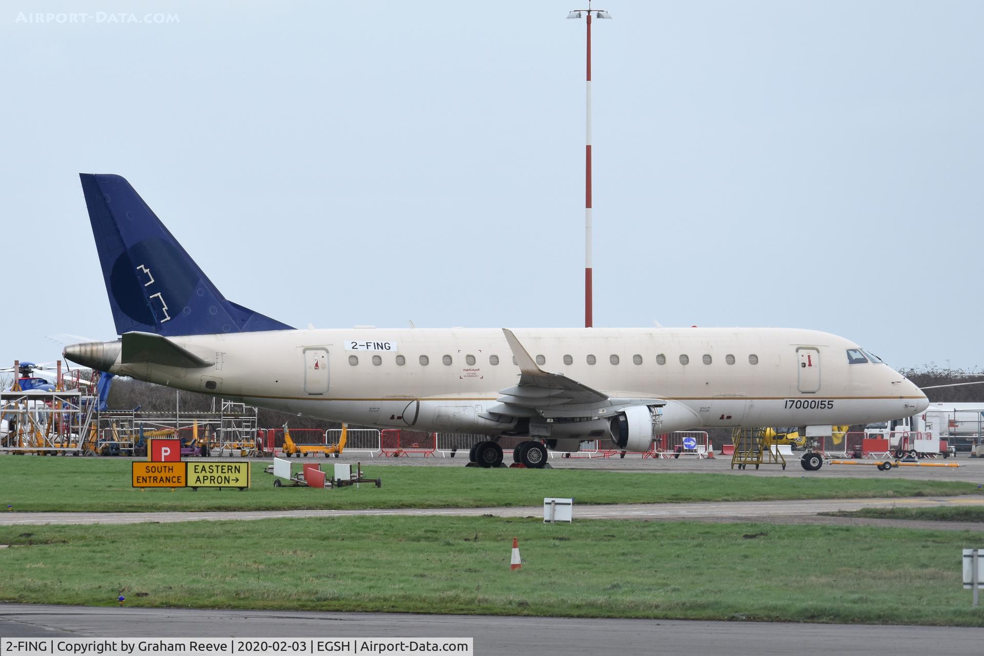 2-FING, 2006 Embraer 170LR (ERJ-170-100LR) C/N 17000155, Parked at Norwich.