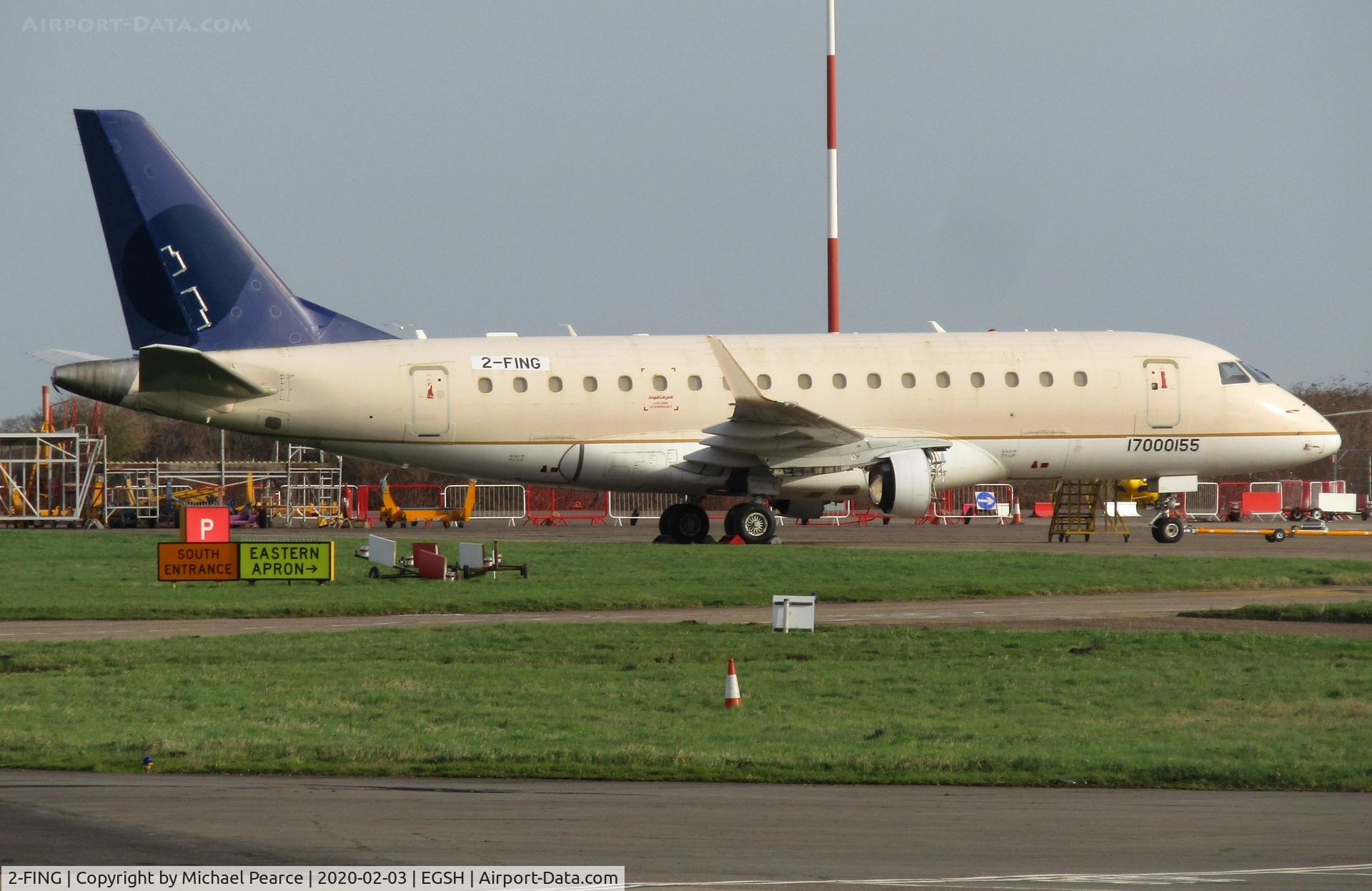 2-FING, 2006 Embraer 170LR (ERJ-170-100LR) C/N 17000155, Parked on the Eastern Apron in the morning sun.