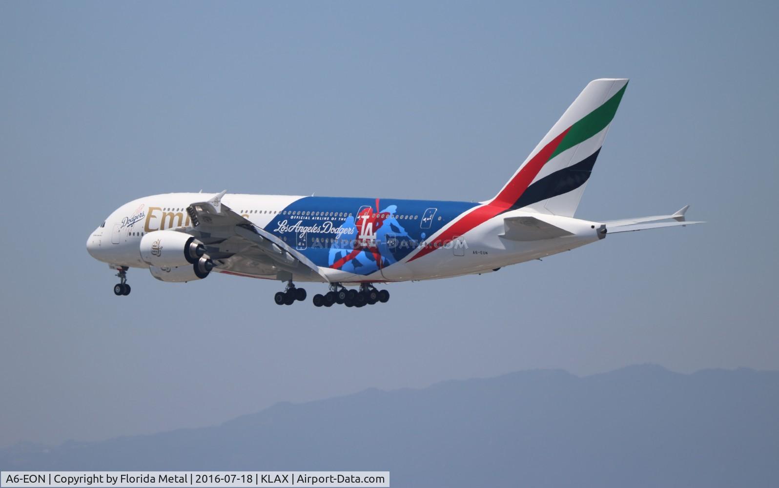A6-EON, 2015 Airbus A380-861 C/N 188, LAX spotting