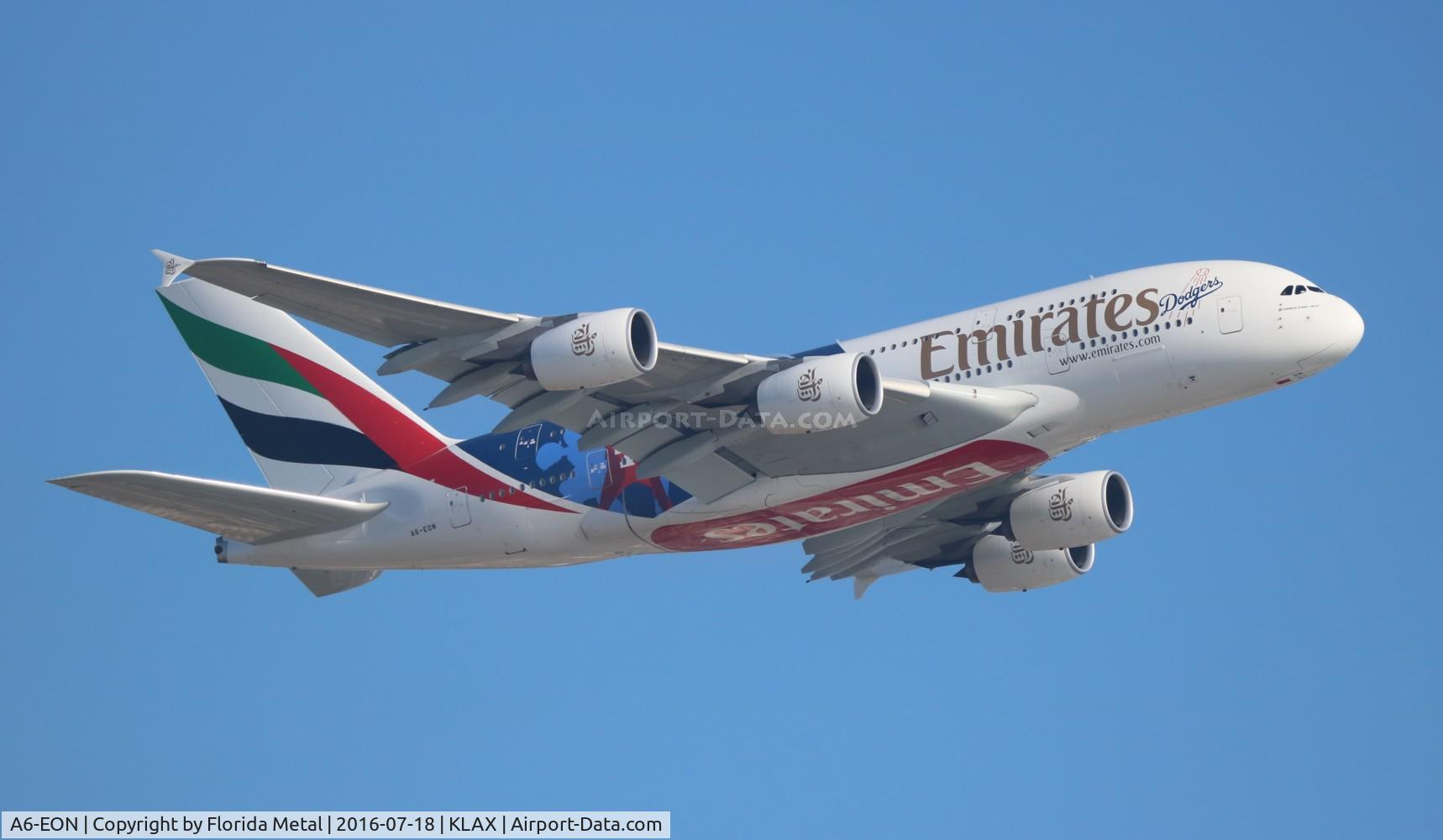 A6-EON, 2015 Airbus A380-861 C/N 188, LAX spotting