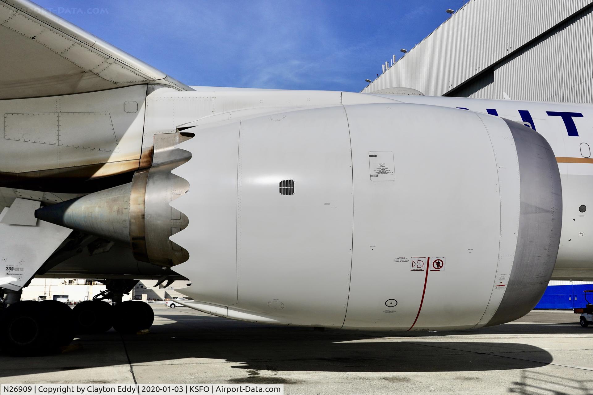 N26909, 2013 Boeing 787-8 Dreamliner C/N 34827, SFO 2020.