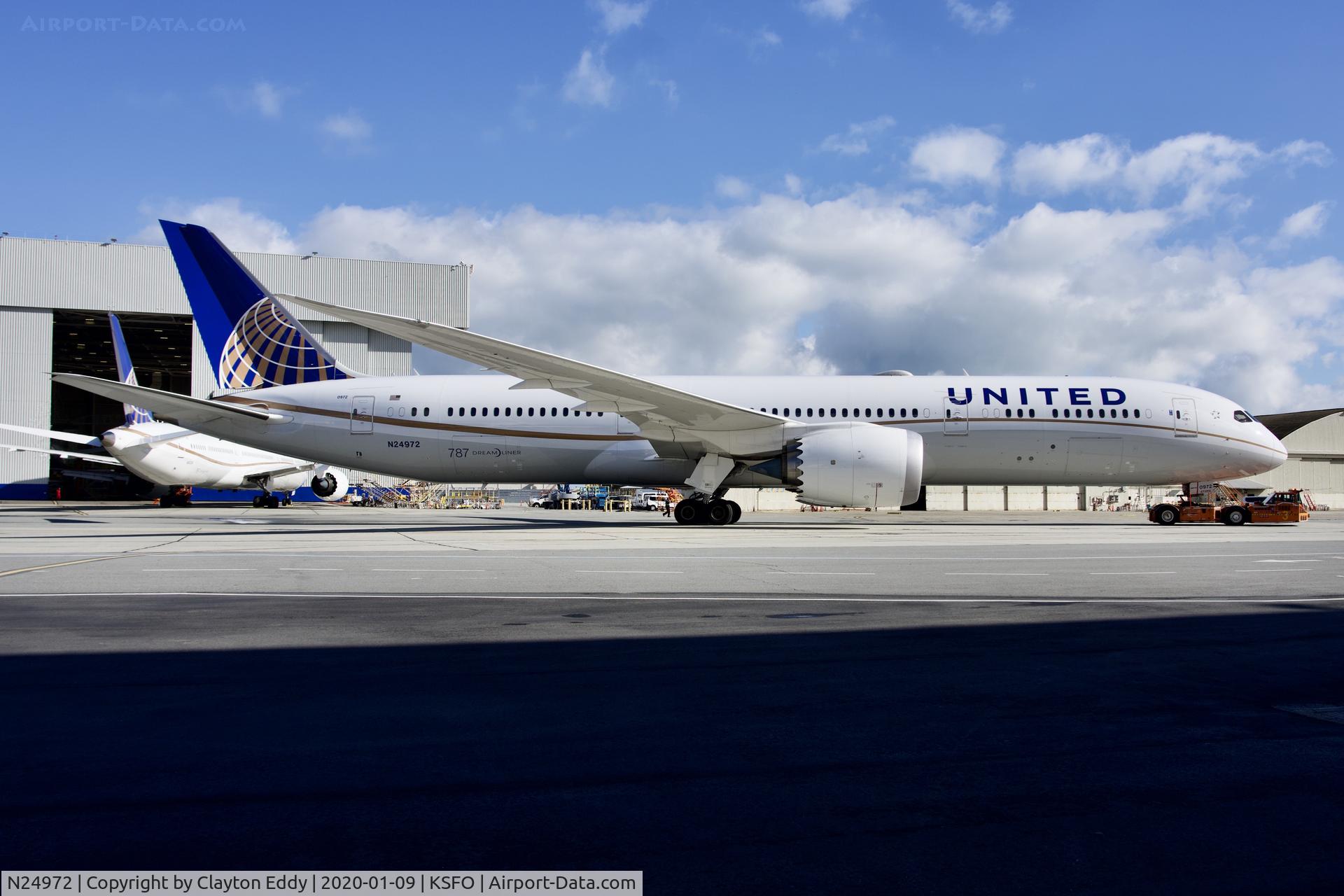 N24972, 2018 Boeing 787-9 Dreamliner C/N 40939, SFO 2020.