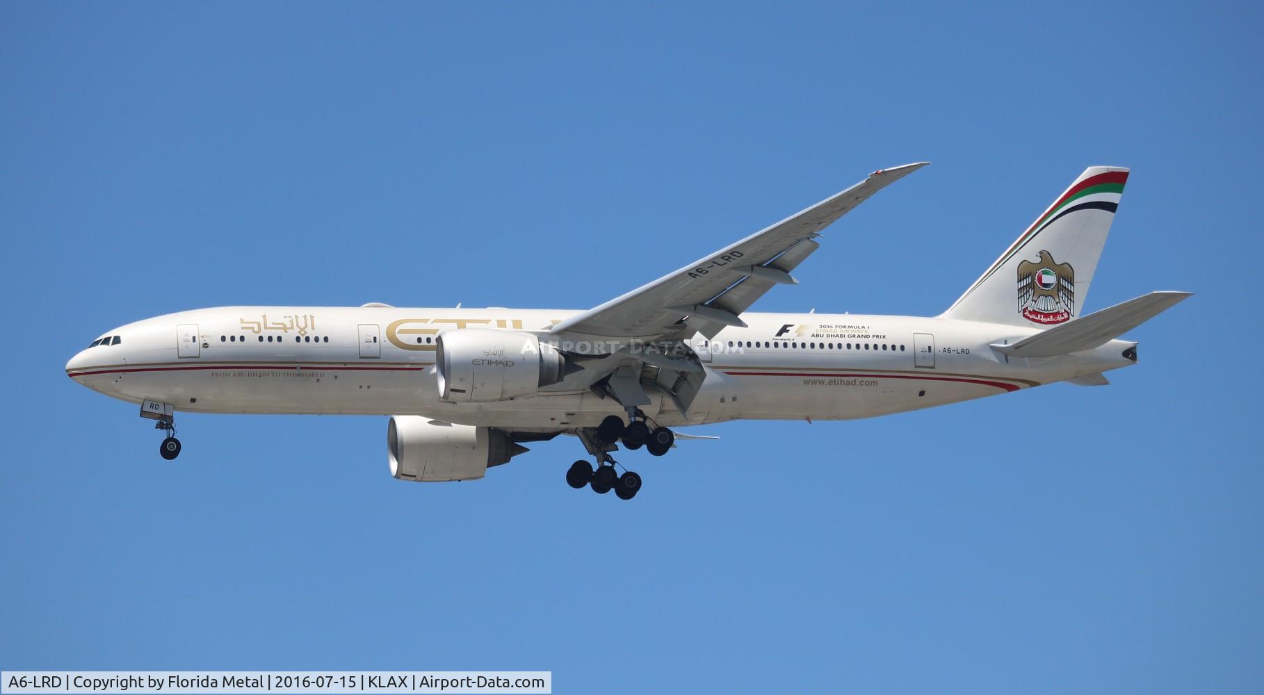 A6-LRD, 2007 Boeing 777-237/LR C/N 36303, LAX spotting