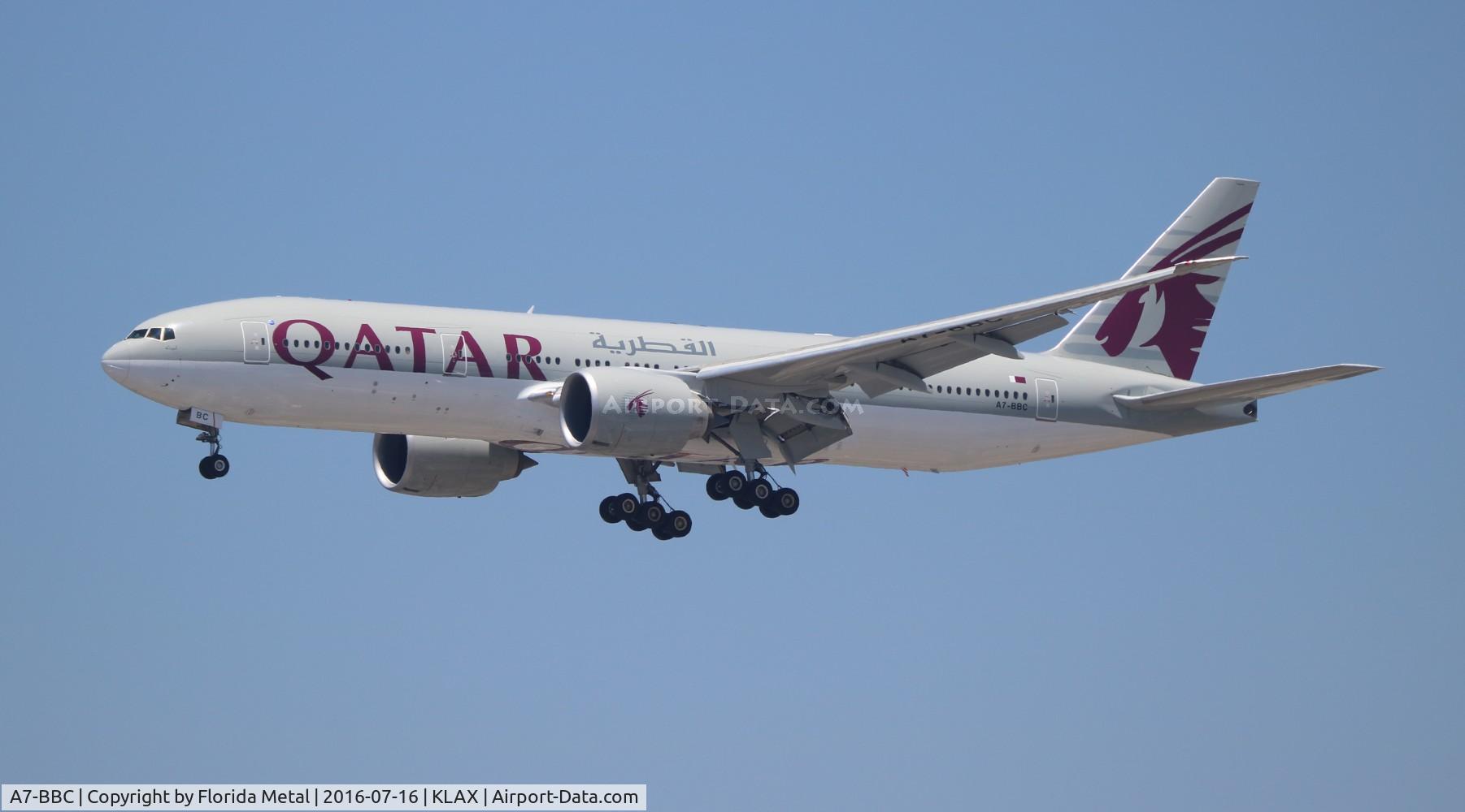 A7-BBC, 2009 Boeing 777-2DZ/LR C/N 36015, LAX spotting