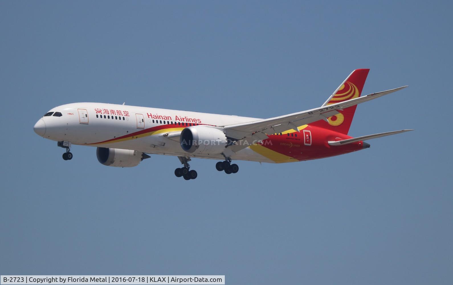 B-2723, 2013 Boeing 787-8 Dreamliner C/N 34944, LAX spotting