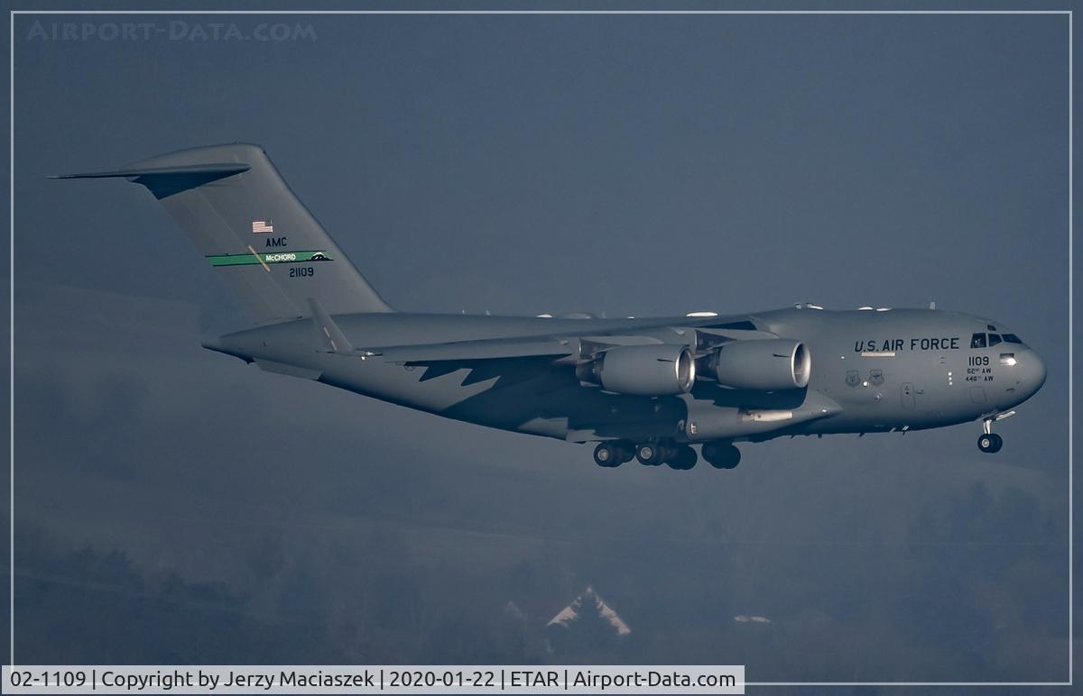 02-1109, 2002 Boeing C-17A Globemaster III C/N P-109, Boeing C-17A Globemaster III