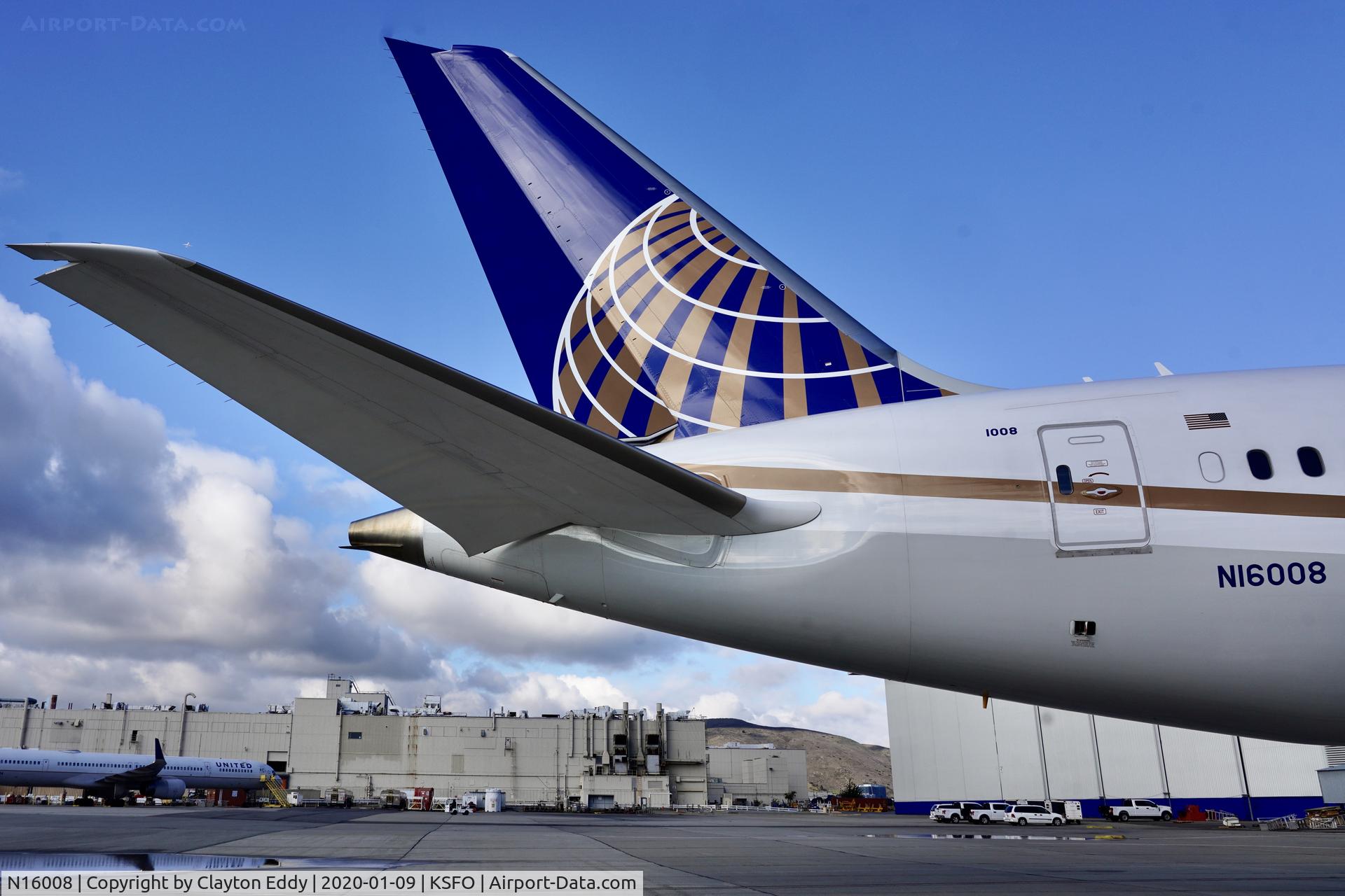 N16008, 2019 Boeing 787-10 Dreamliner C/N 60138, SFO 2020.