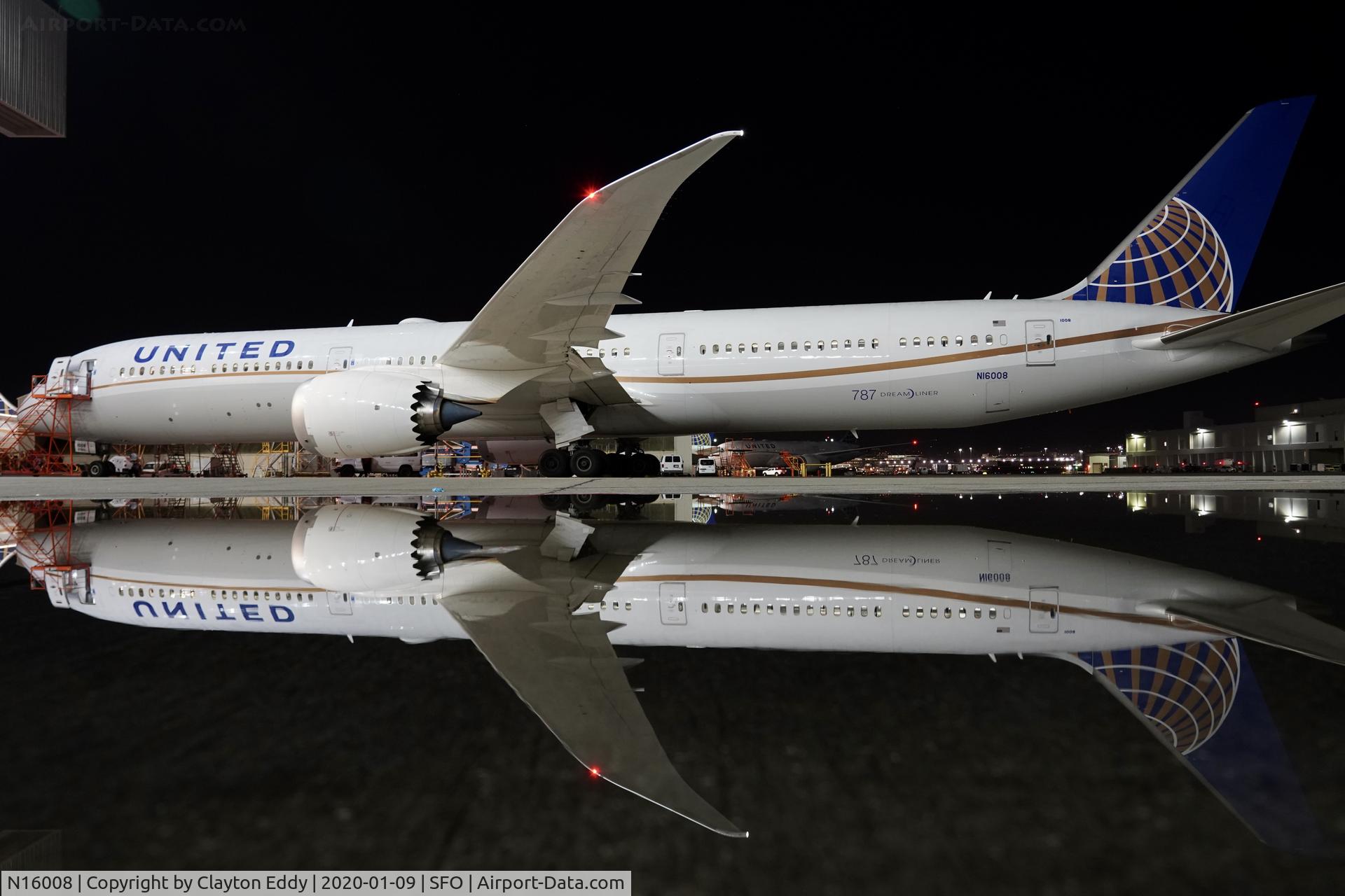 N16008, 2019 Boeing 787-10 Dreamliner C/N 60138, SFO 2020.