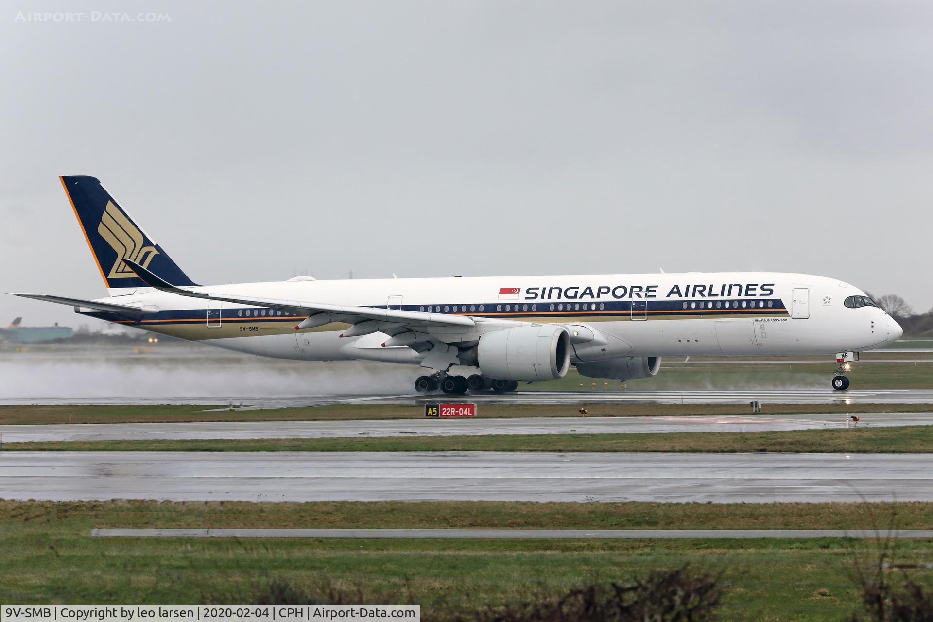 9V-SMB, 2016 Airbus A350-941 C/N 030, Copenhagen 4.2.2020