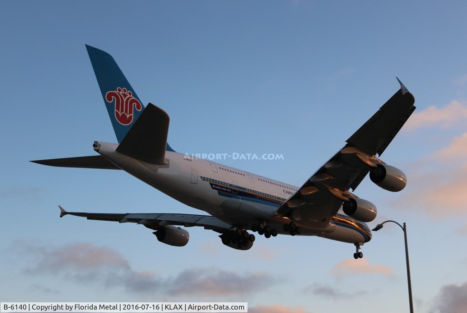 B-6140, 2012 Airbus A380-841 C/N 120, LAX spotting