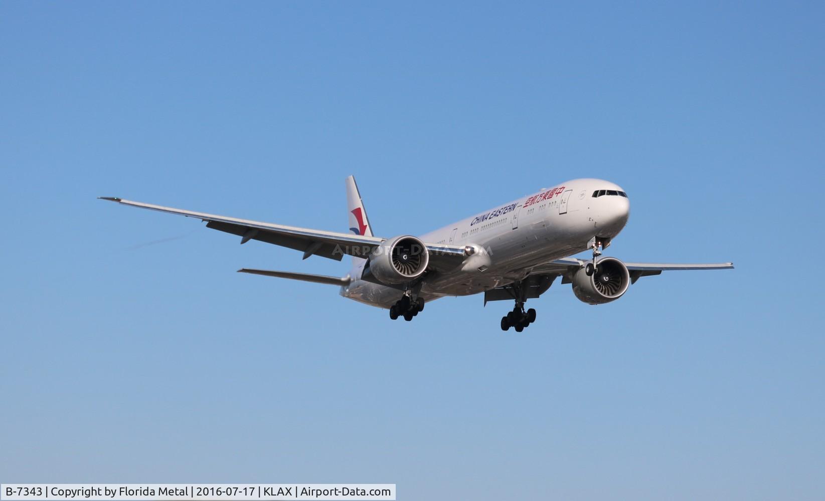 B-7343, 2016 Boeing 777-39P/ER C/N 43277, LAX spotting