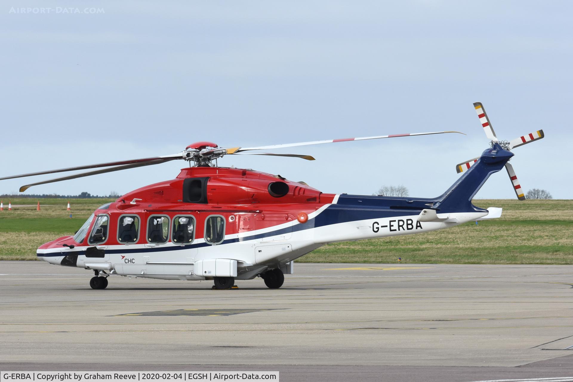 G-ERBA, 2018 AgustaWestland AW-189 C/N 89011, Parked at Norwich.
