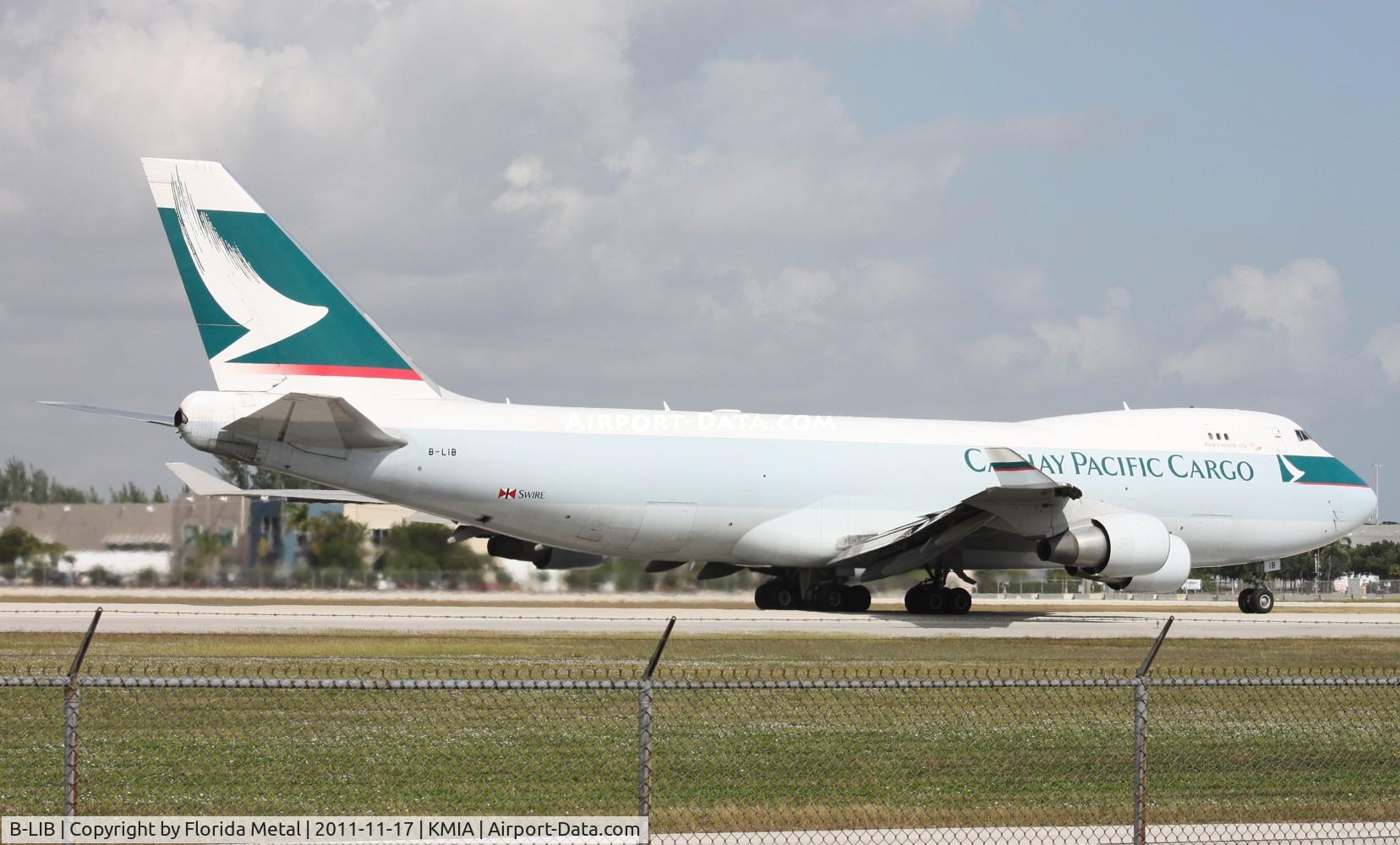 B-LIB, 2008 Boeing 747-467ERF C/N 36867, MIA 2011