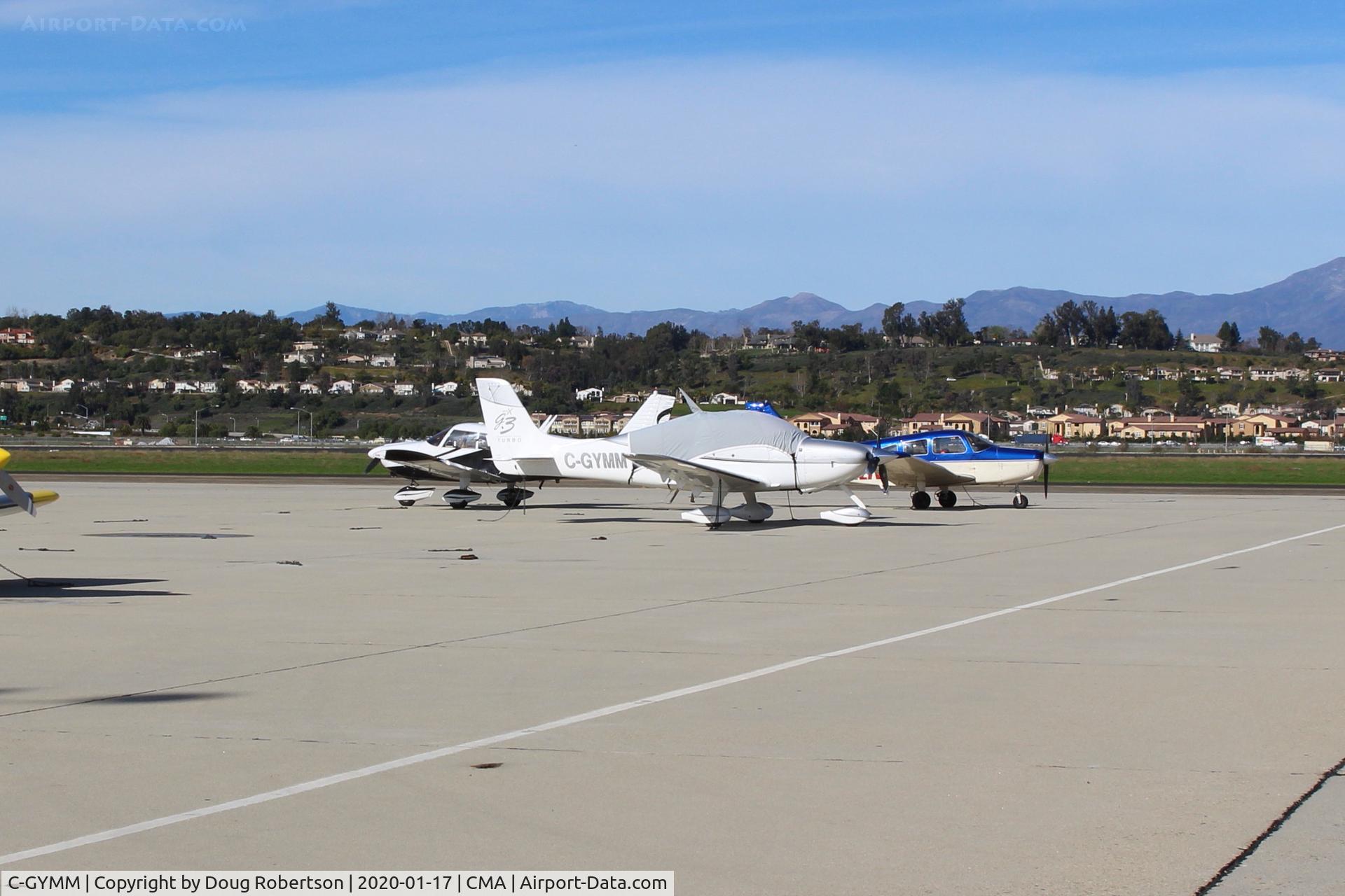 C-GYMM, 2007 Cirrus SR-22 G3 GTS Turbo C/N 2451, 2007 Cirrus SR-22 G3 GTS Turbo, Canada registered visitor, on Transient Ramp taken from different angle.