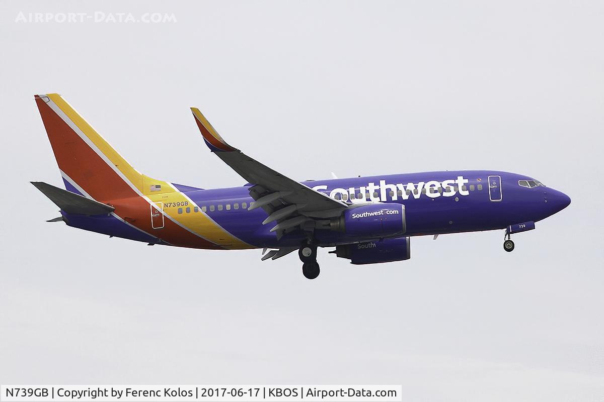 N739GB, 1998 Boeing 737-7H4 C/N 29275, Boston