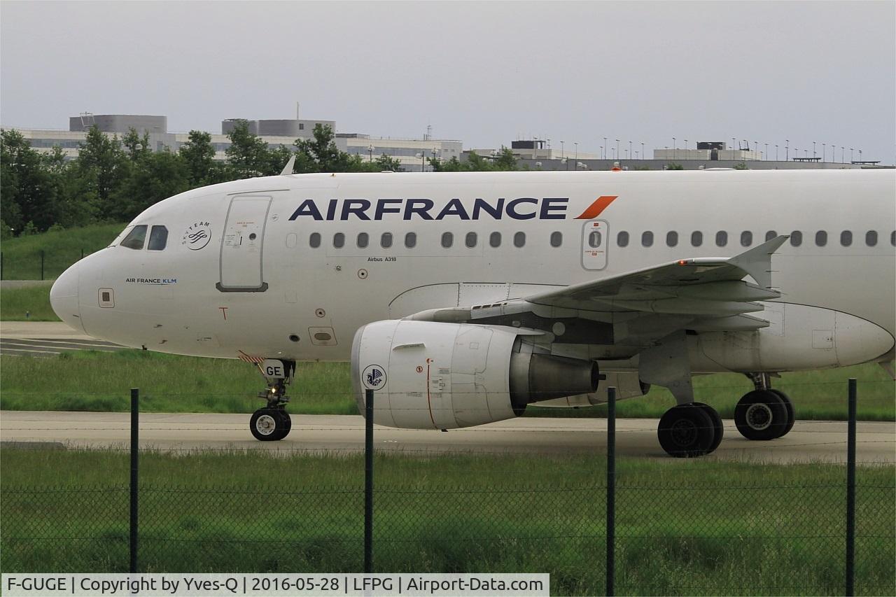 F-GUGE, 2003 Airbus A318-111 C/N 2100, Airbus A318-111, Taxiing, Roissy Charles De Gaulle airport (LFPG-CDG)