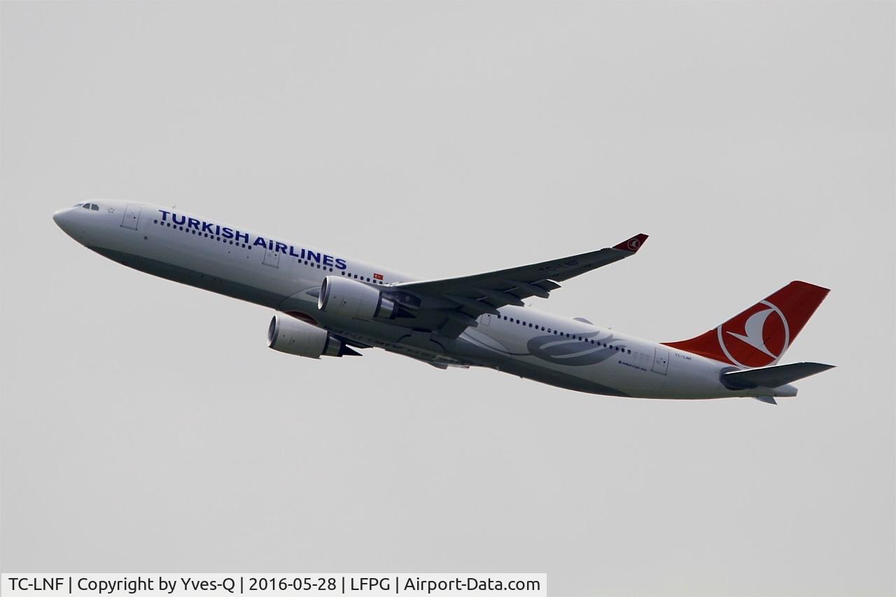 TC-LNF, 2016 Airbus A330-303 C/N 1713, Airbus A330-303, Climbing from rwy 08L, Roissy Charles De Gaulle airport (LFPG-CDG)