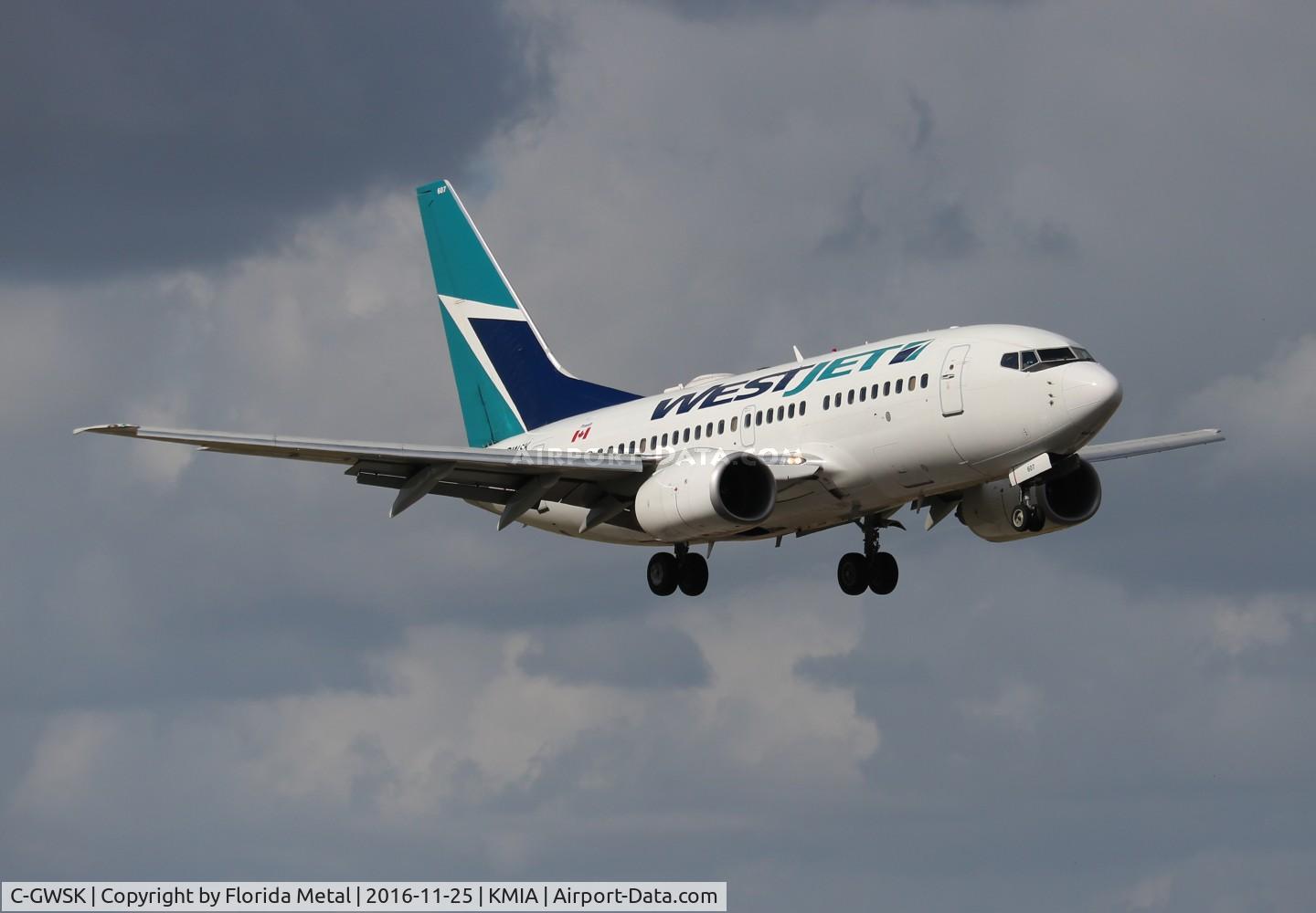 C-GWSK, 2006 Boeing 737-6CT C/N 34287, MIA 2016