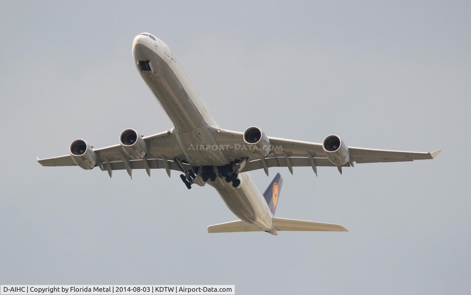 D-AIHC, 2003 Airbus A340-642 C/N 523, DTW 2014