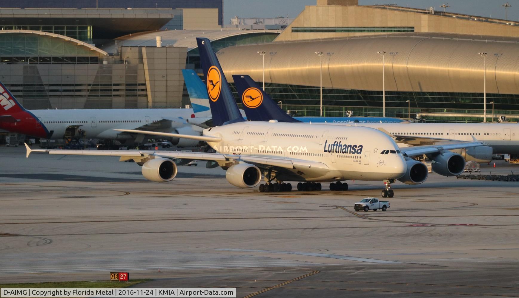D-AIMG, 2011 Airbus A380-841 C/N 069, MIA 2016