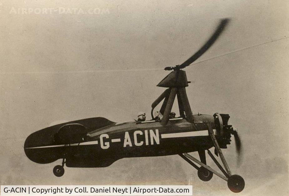 G-ACIN, Avro Cierva C-30P C/N 659, Built in 1934. Place & date unknown.