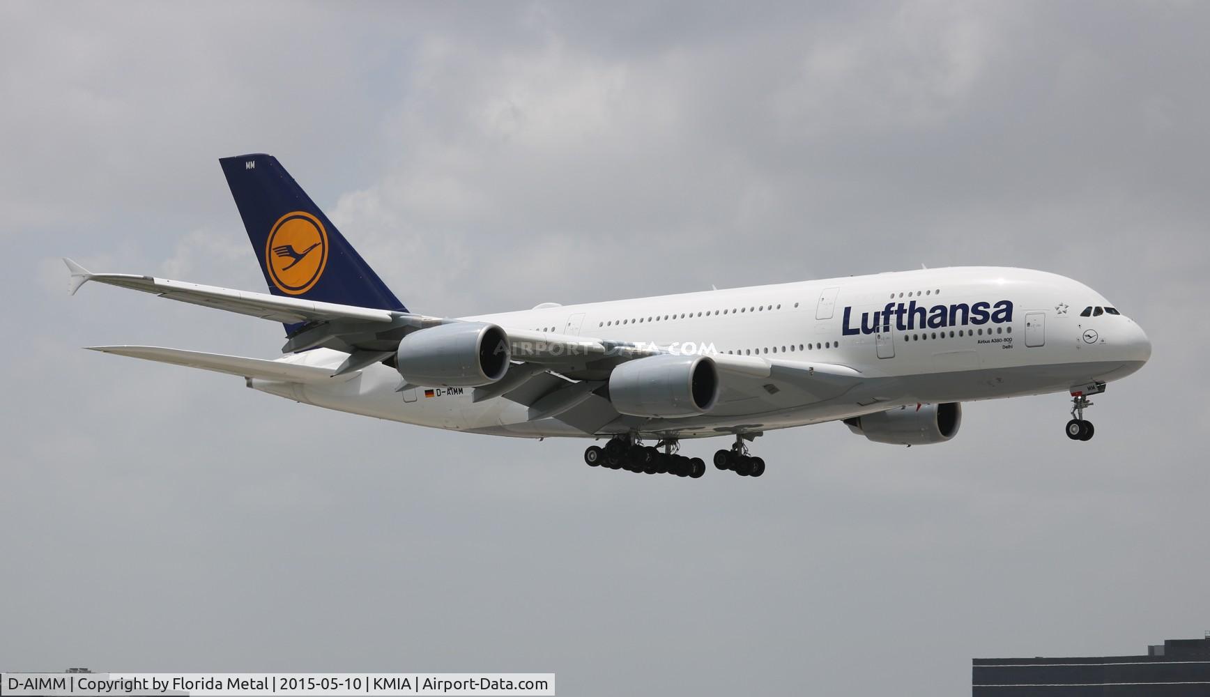 D-AIMM, 2014 Airbus A380-841 C/N 175, MIA 2015
