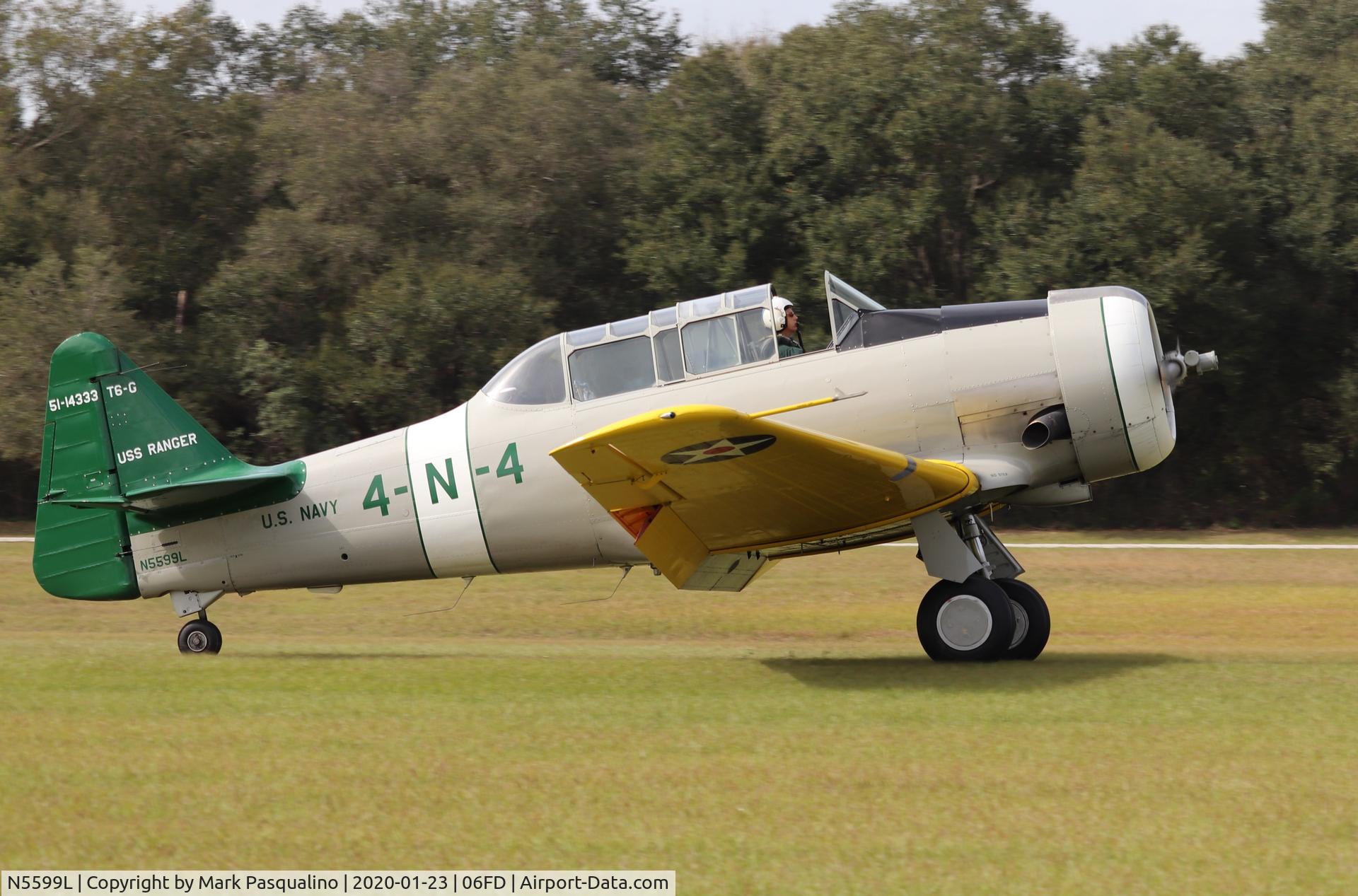 N5599L, 1951 North American T-6G Texan C/N 182-20, North American T-6G