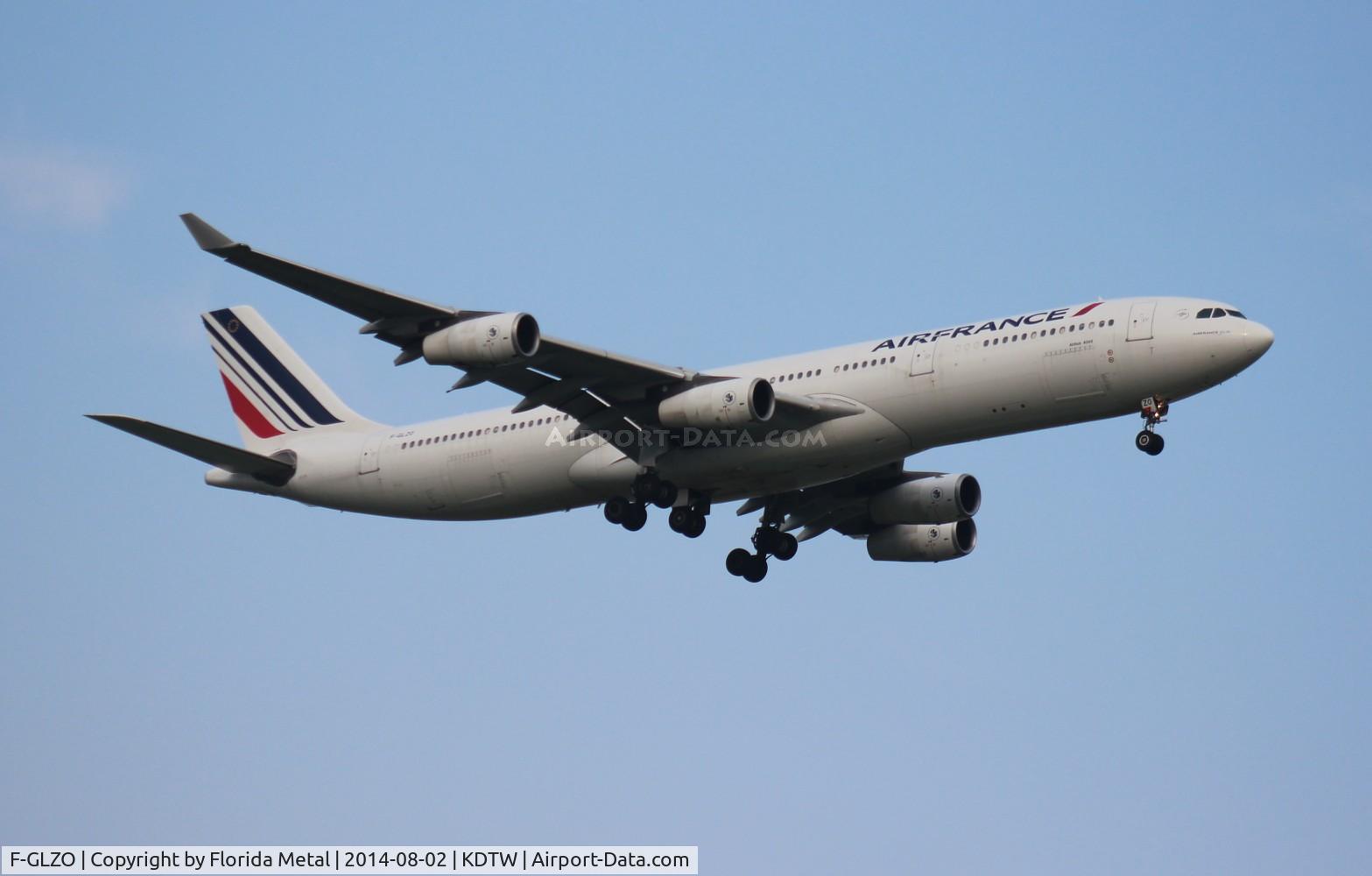 F-GLZO, 1998 Airbus A340-313X C/N 246, DTW 2014