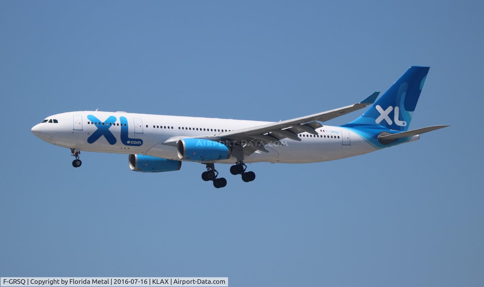 F-GRSQ, 2002 Airbus A330-243 C/N 501, LAX 2016