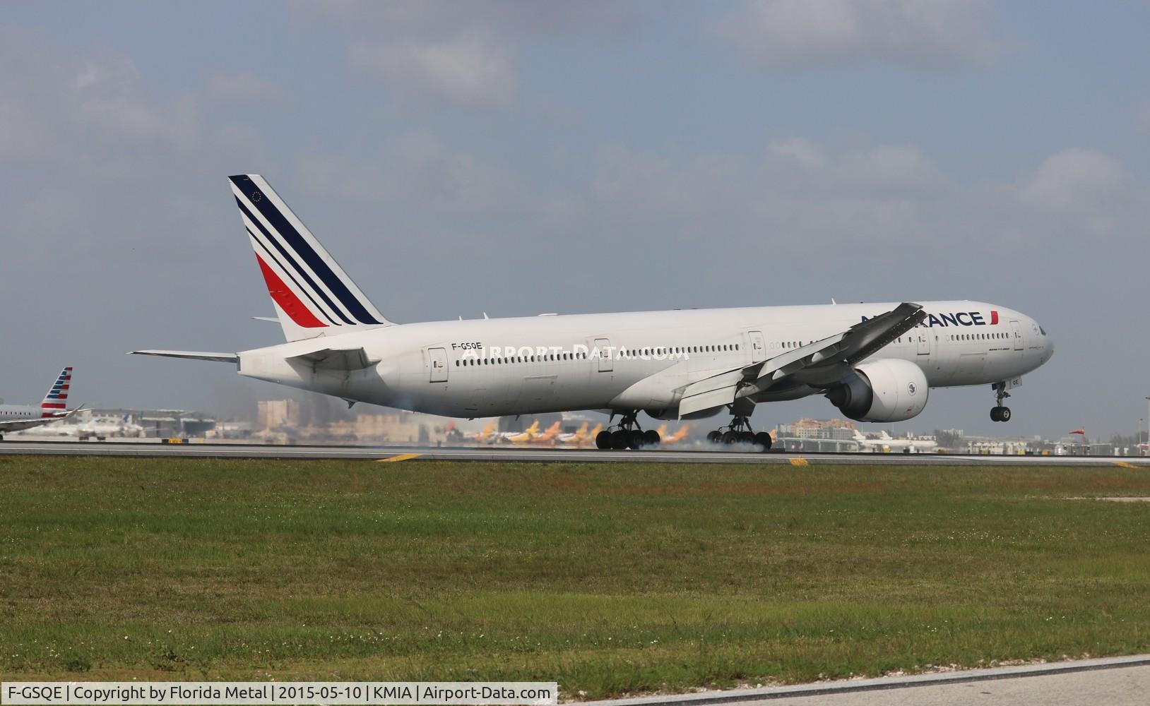 F-GSQE, 2004 Boeing 777-328/ER C/N 32851, MIA 2015