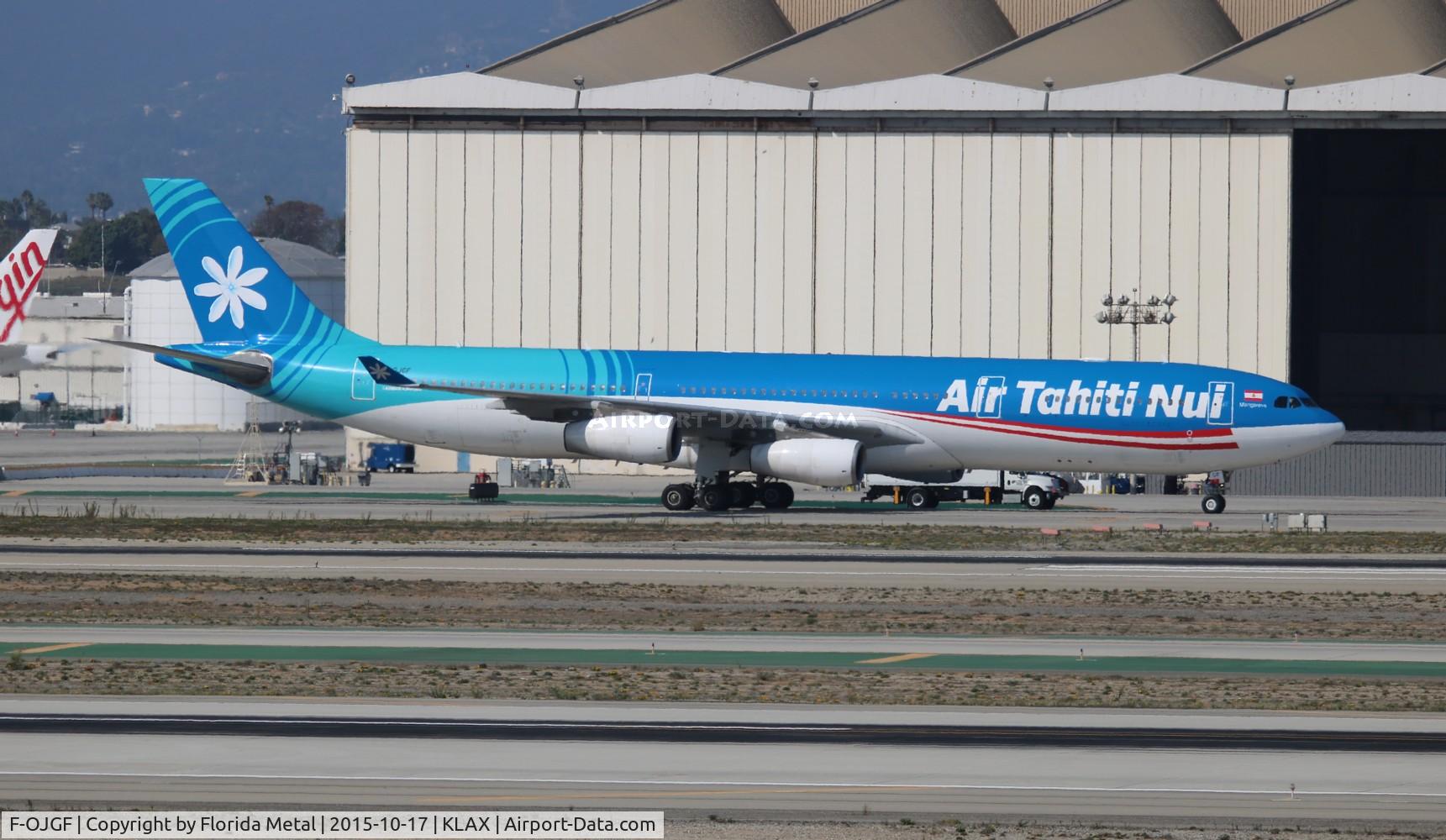F-OJGF, 2001 Airbus A340-313 C/N 385, LAX 2015