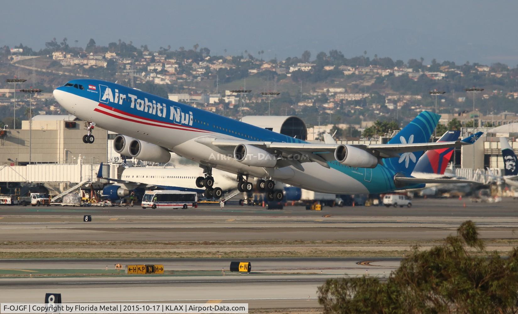 F-OJGF, 2001 Airbus A340-313 C/N 385, LAX 2015