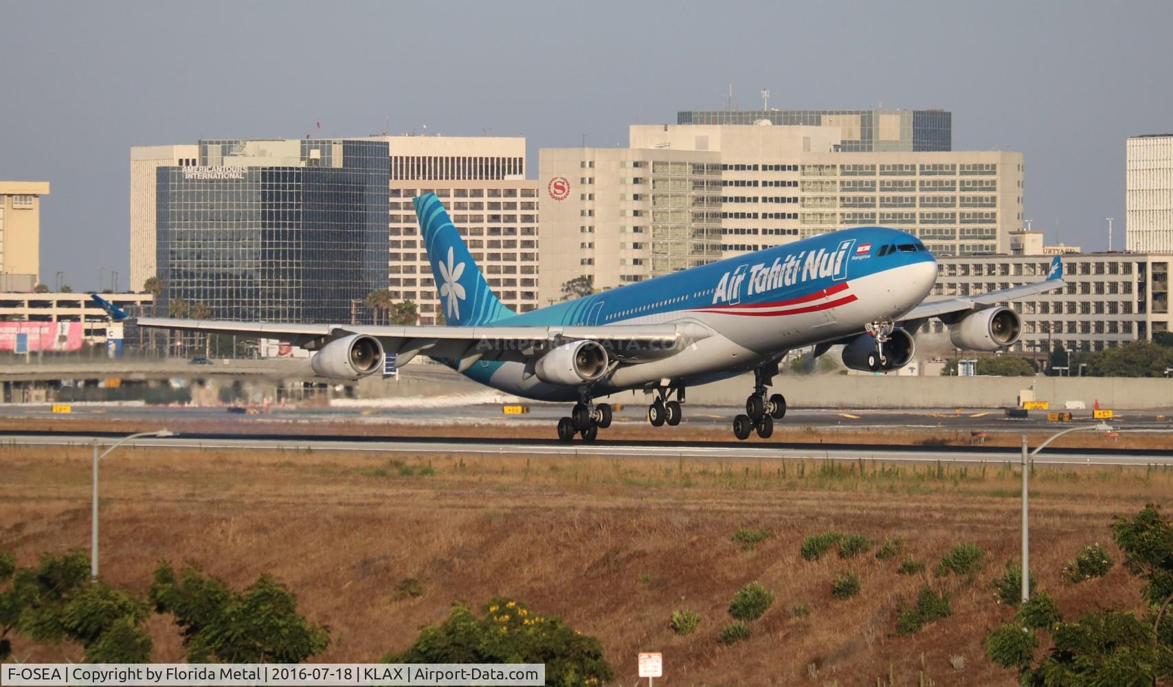 F-OSEA, 2001 Airbus A340-313 C/N 438, LAX 2016