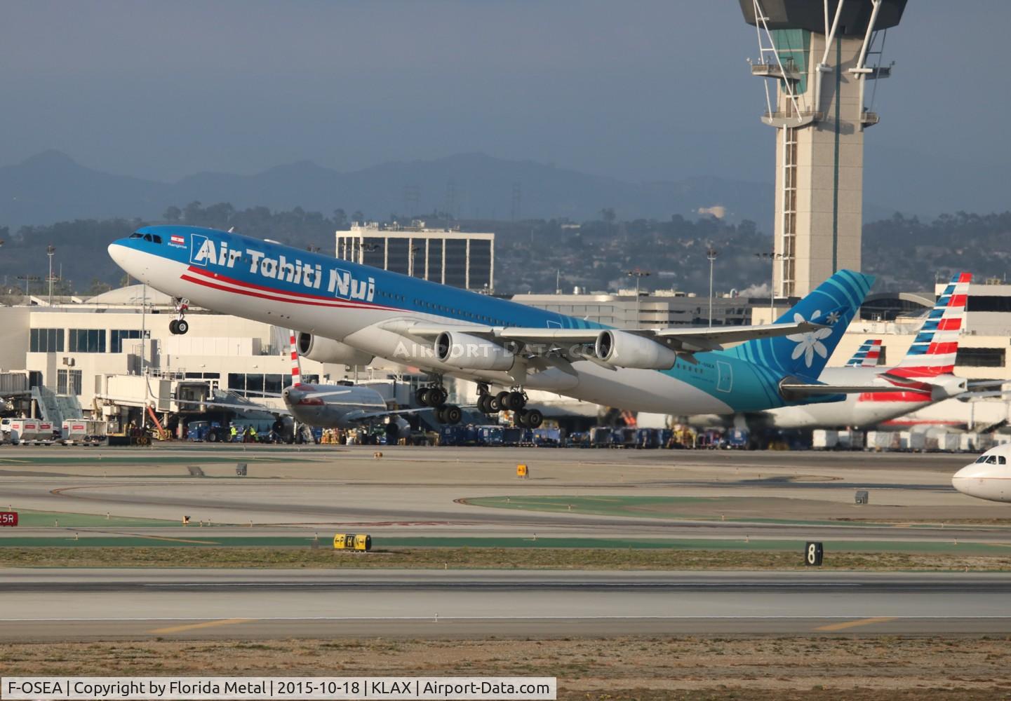 F-OSEA, 2001 Airbus A340-313 C/N 438, LAX 2015