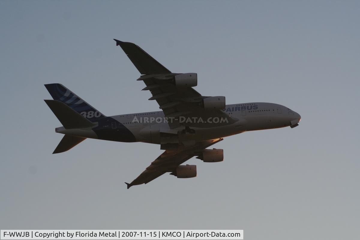 F-WWJB, 2006 Airbus A380-861 C/N 007, MCO 2007