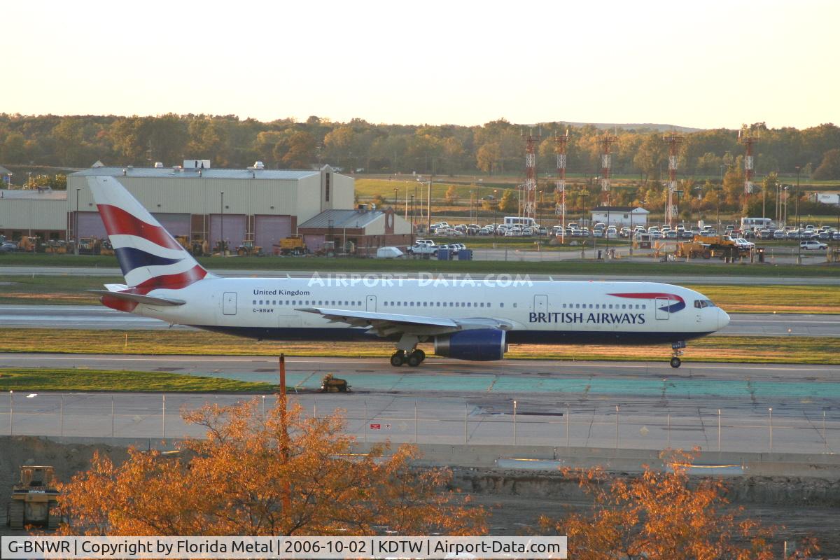 G-BNWR, 1992 Boeing 767-336 C/N 25732, DTW 2006