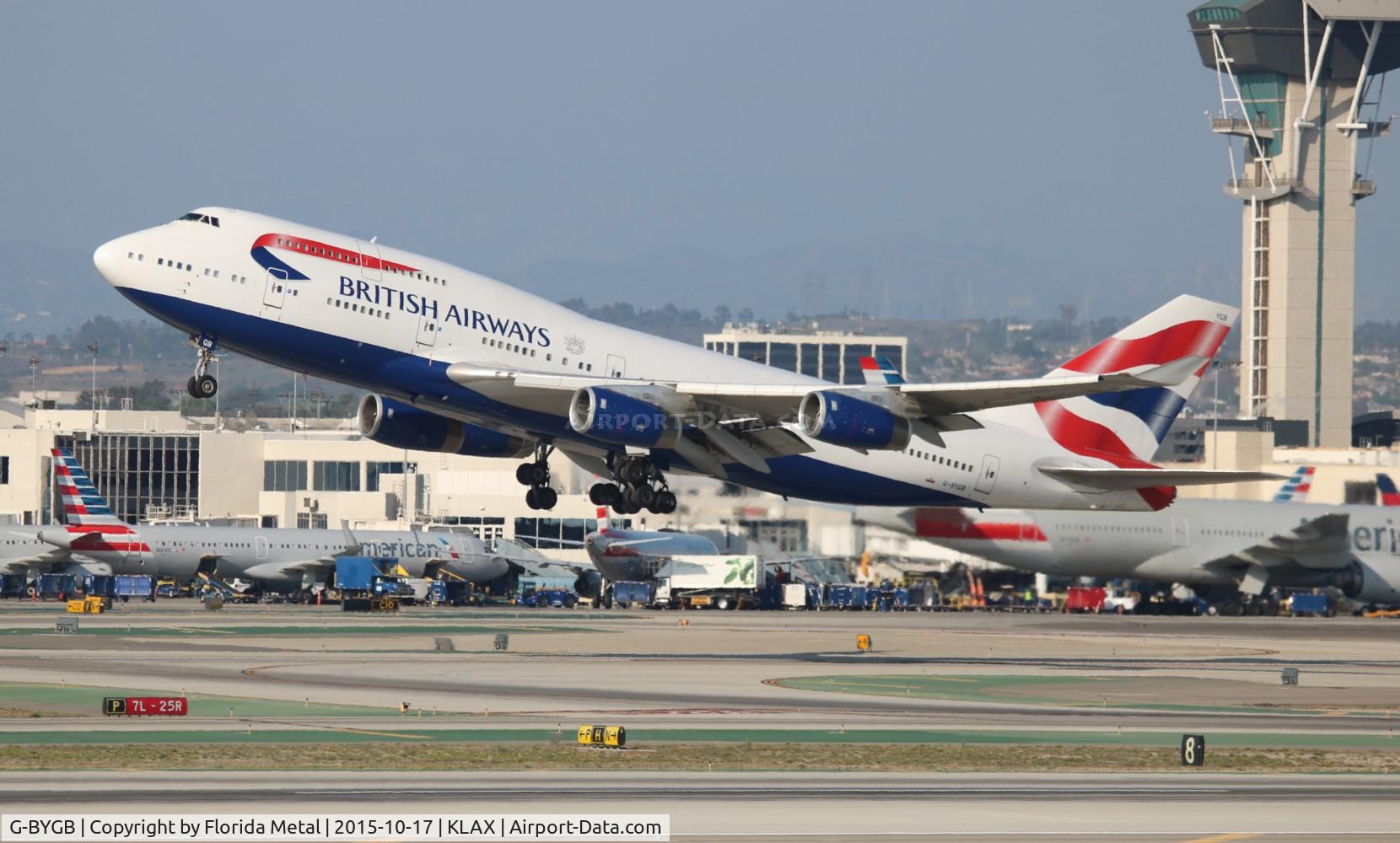 G-BYGB, 1999 Boeing 747-436 C/N 28856, LAX 2015