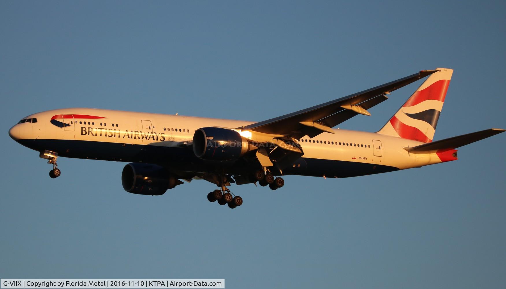 G-VIIX, 1999 Boeing 777-236 C/N 29966, TPA 2016