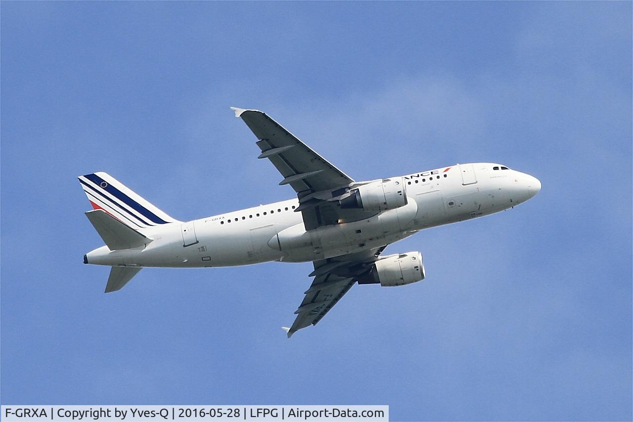F-GRXA, 2001 Airbus A319-111 C/N 1640, Airbus A319-111, Climbing from rwy 06R, Roissy Charles De Gaulle airport (LFPG-CDG)