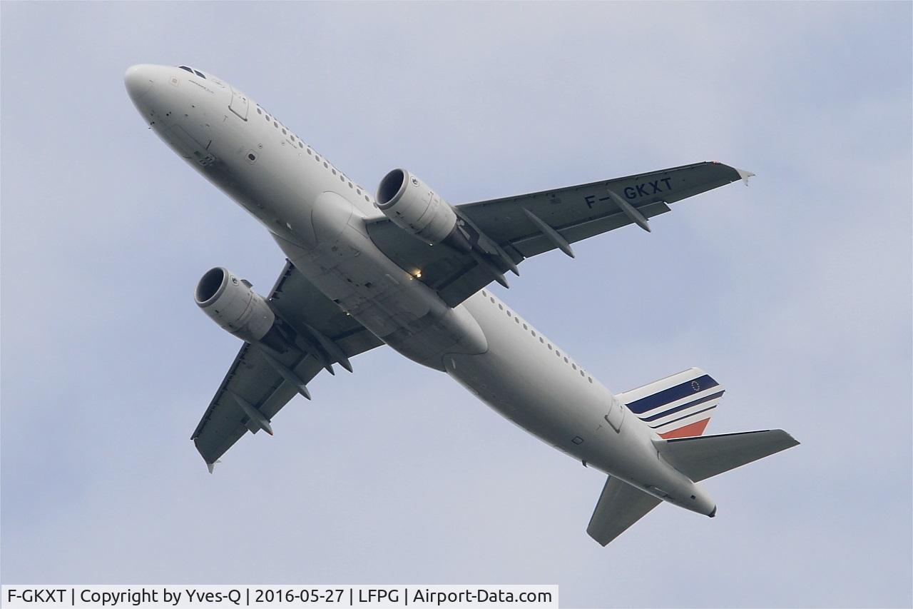 F-GKXT, 2009 Airbus A320-214 C/N 3859, Airbus A320-214, Take off rwy 27L, Roissy Charles De Gaulle airport (LFPG-CDG)