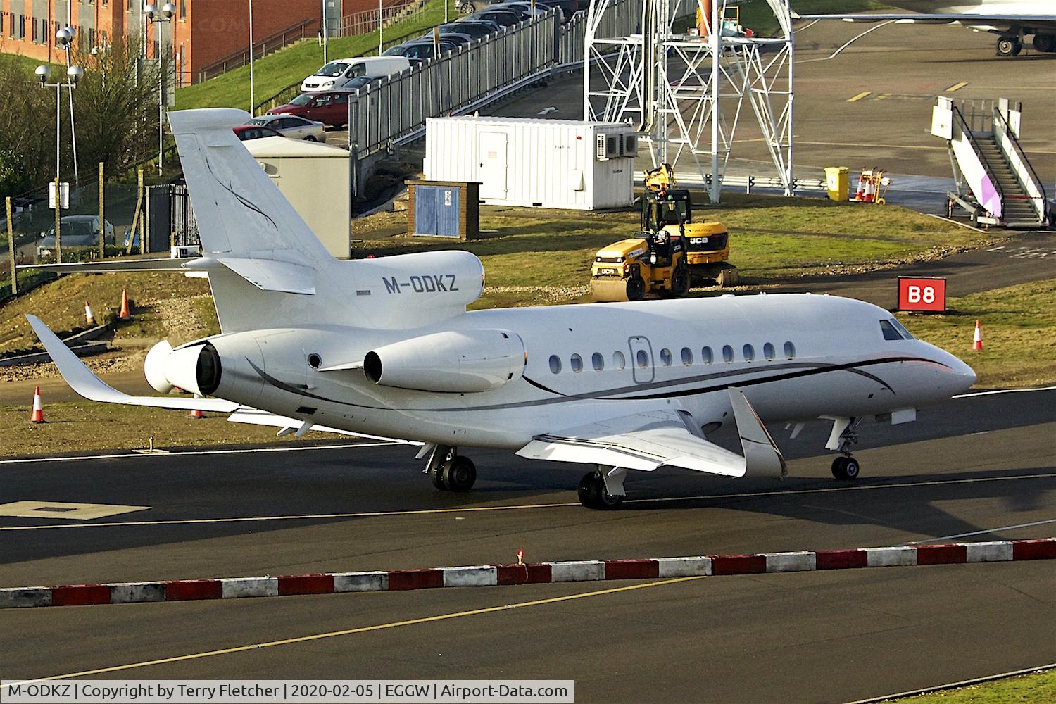 M-ODKZ, 2001 Dassault Falcon 900EX C/N 86, At Luton