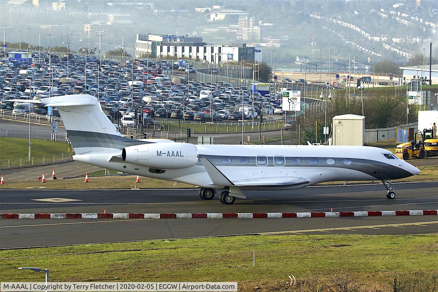 M-AAAL, 2017 Gulfstream Aerospace G650 (G-VI) C/N 6279, At Luton