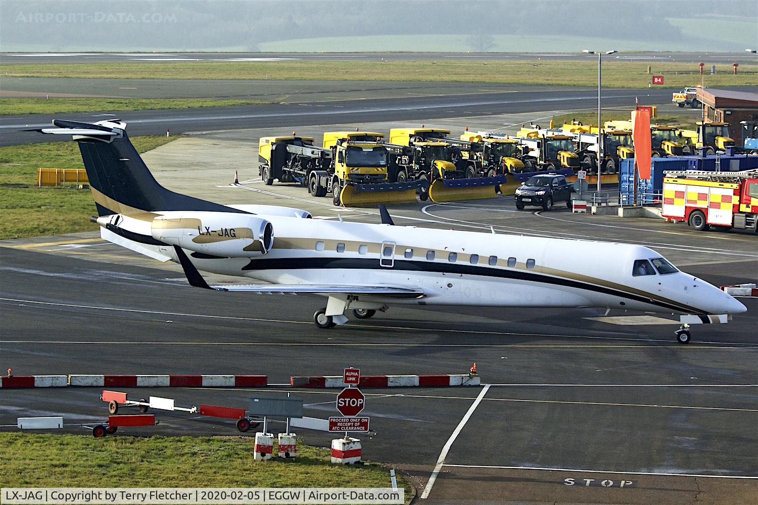 LX-JAG, 2007 Embraer ERJ-135BJ 600 Legacy C/N 14501002, At Luton