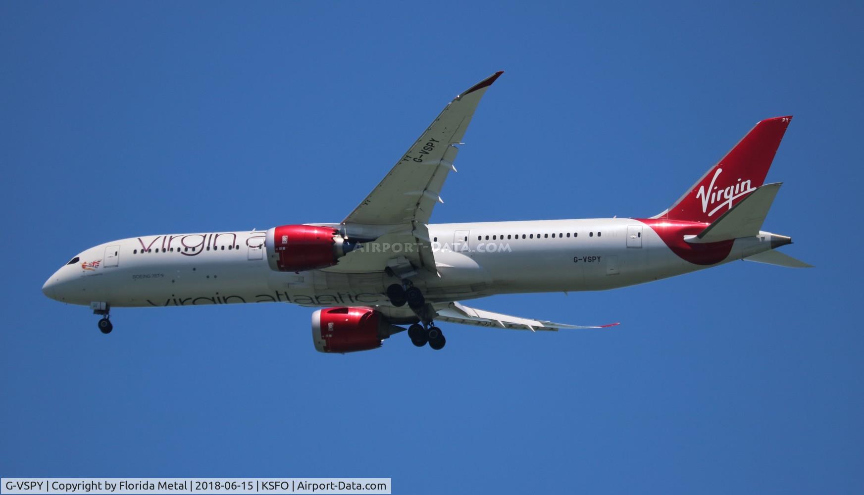 G-VSPY, 2015 Boeing 787-9 Dreamliner Dreamliner C/N 37973, SFO 2018