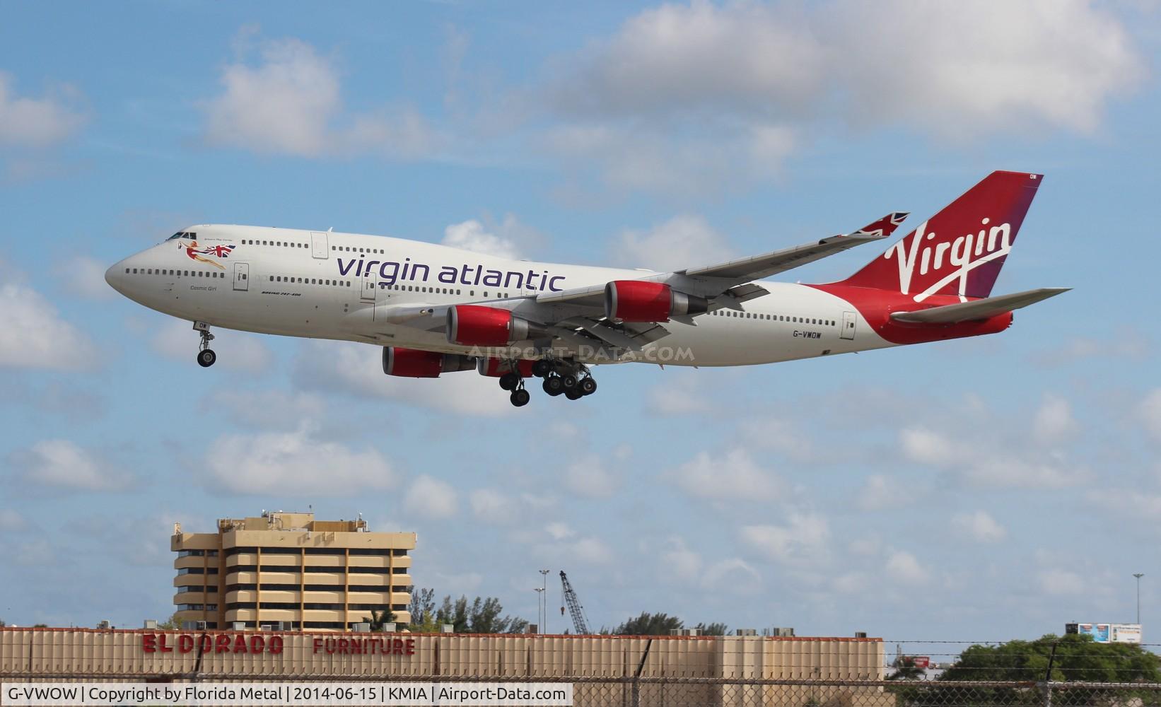 G-VWOW, 2001 Boeing 747-41R C/N 32745, MIA 2014