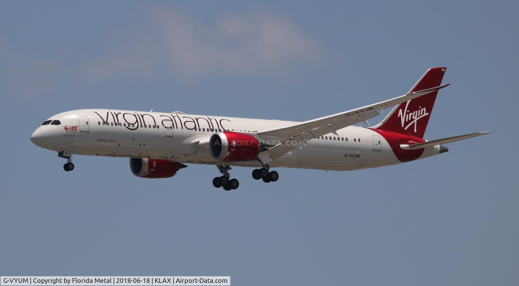 G-VYUM, 2015 Boeing 787-9 Dreamliner Dreamliner C/N 37970, LAX 2018