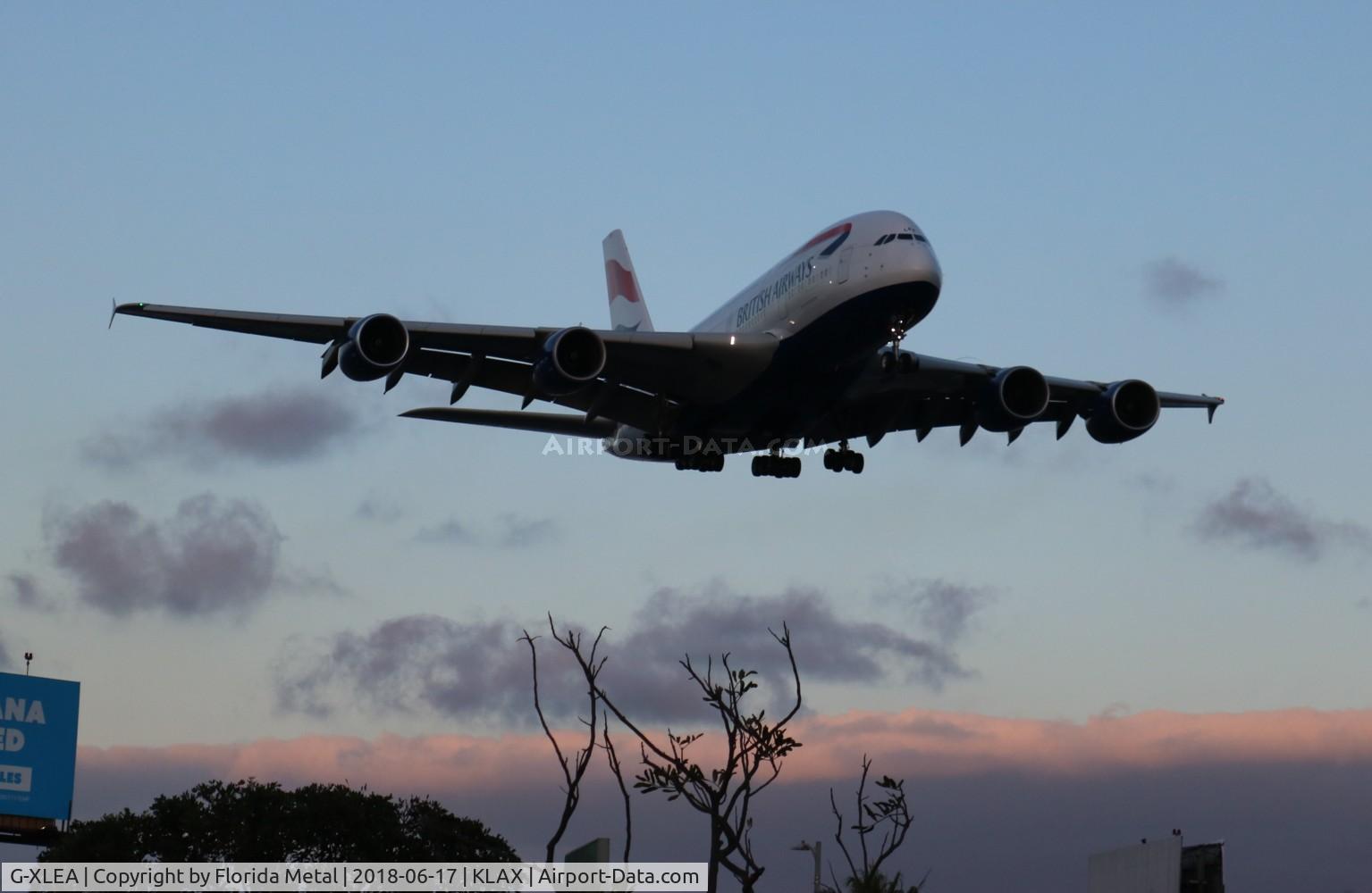 G-XLEA, 2012 Airbus A380-841 C/N 095, LAX 2018